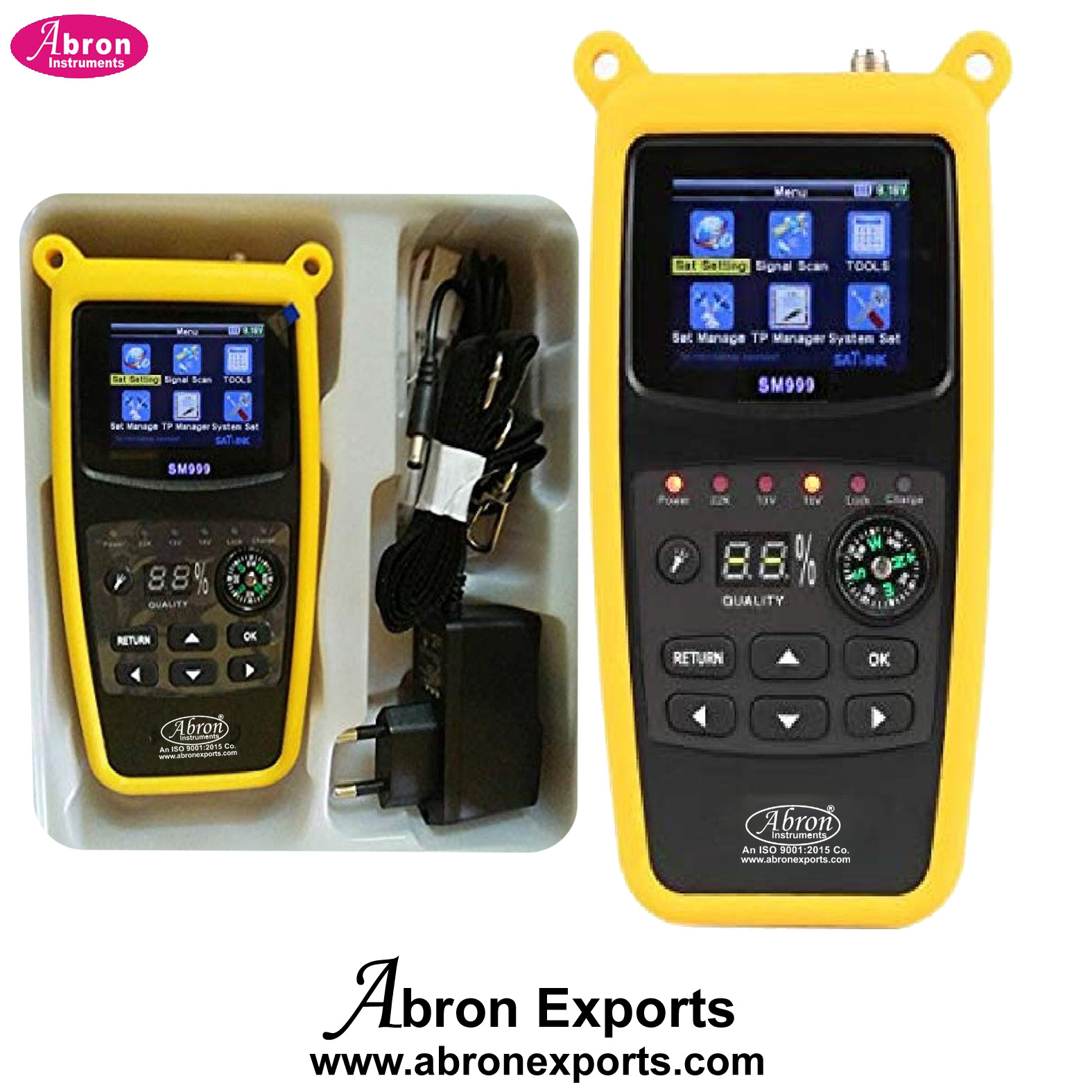 Signal Tracer Satellite Finder Digital Portable With Battery With Connectors to Cable AE-1390P